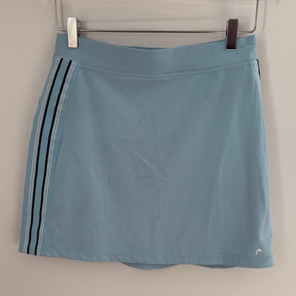 Head Golf Light Blue Athletic Mini Skirt with Stripes size small preppy - Picture 6 of 6